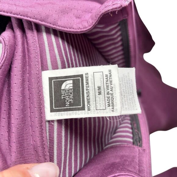 The North Face Athletic Womens 1/4 Zip Pullover Top Purple Long Sleeve Size M - Picture 11 of 12